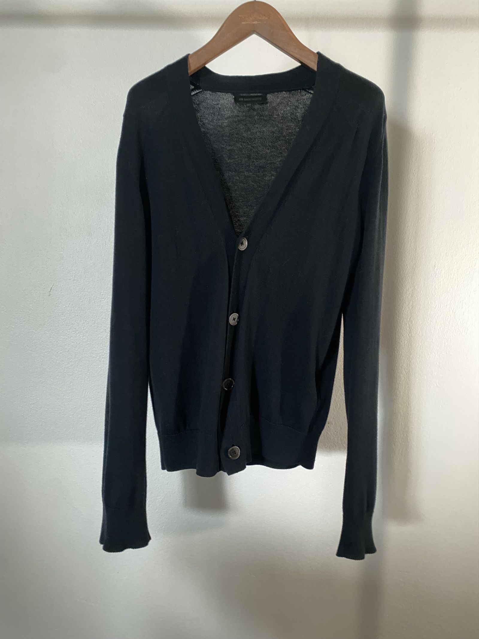 Ann Demeulemeester black cardigan, view 2