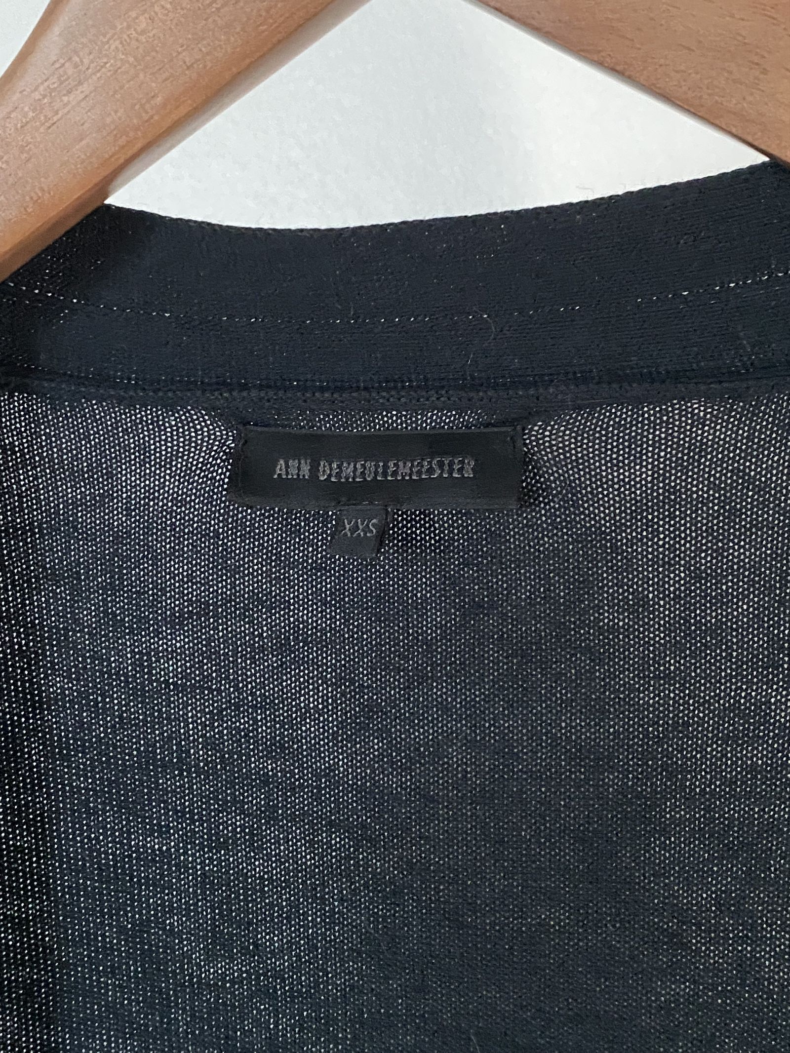 Ann Demeulemeester black cardigan, view 3